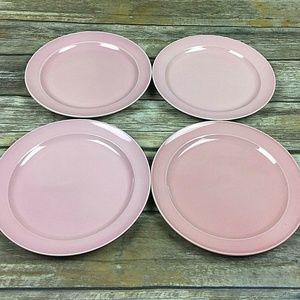 4 Vintage 1950s LuRay Pastels Salad Plates Pink